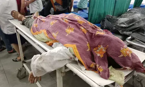 भोपा रोड पर हुए सड़क हादसे में बुजुर्ग समेत दो लोगों की मौत