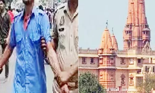 शाही ईदगाह को बम से उड़ने की धमकी, कार में बैठ खुद पर डाला पेट्रोल