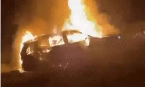 नोएडा में प्रॉपर्टी डीलर की हत्या, फॉर्च्यूनर में जली लाश