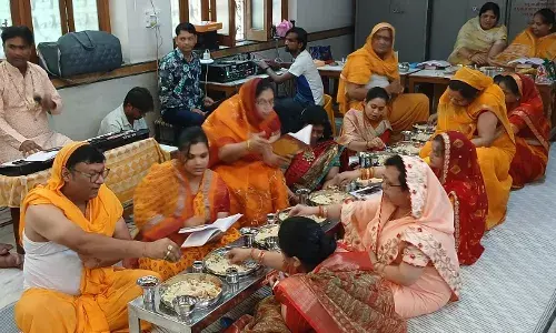 आचार्य श्री 108 अरुण सागर जी महाराज के मार्गदर्शन में 48 दिवसीय भक्तांबर महामंडल विधान का आयोजन