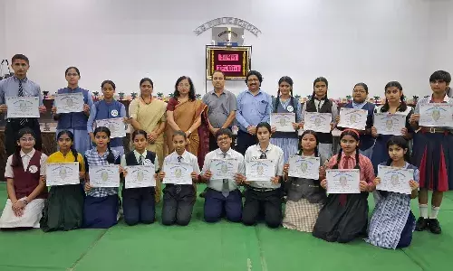 एम.जी. पब्लिक स्कूल में अंतर-विद्यालयी हिंदी भाषण प्रतियोगिता का आयोजन